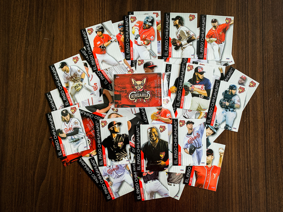 2022 EL PASO CHIHUAHUAS OFFICIAL TEAM CARD SET El Paso Chihuahuas