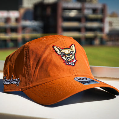 CHIHUAHUAS DOG HEAD ORANGE ADJUSTABLE HAT- 47 BRAND