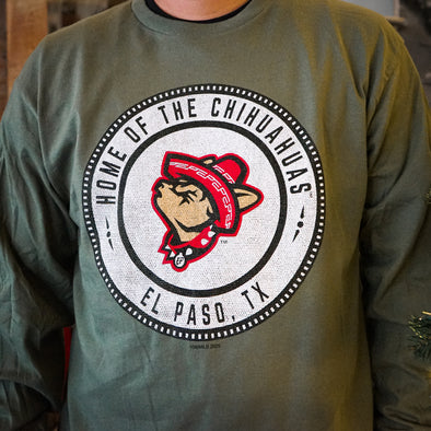 CHIHUAHUAS DECAL LONG SLEEVE TEE- 108 STITCHES