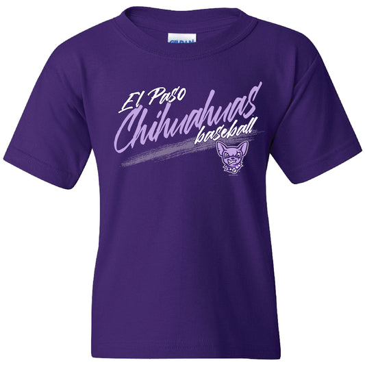 CHIHUAHUAS PURPLE SWIPE TEE- BIMM RIDDER